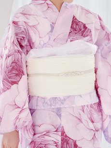 画像17: 【即日発送】アンティーク薔薇浴衣 【浴衣3点セット 浴衣/帯/下駄】 [YMT] (17)