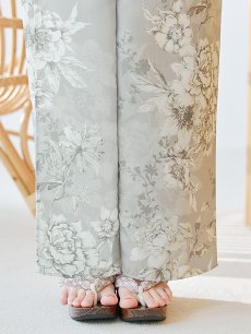 画像17: 【即日発送】クラシカルグレイッシュフラワー浴衣 【浴衣3点セット 浴衣/帯/下駄】 [YMT] (17)