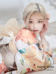 画像3: 【即日発送】【オリジナル浴衣】アンティークオレンジフラワー浴衣 【浴衣3点セット 浴衣/帯/下駄】 [YMT] (3)