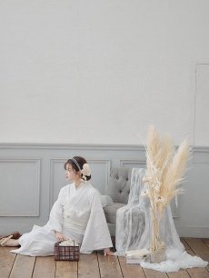 画像9: 【即日発送】【浴衣セール】白レース浴衣【浴衣３点セット 浴衣/帯/下駄】[YMT] (9)