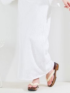 画像16: 【即日発送】【浴衣セール】白レース浴衣【浴衣３点セット 浴衣/帯/下駄】[YMT] (16)