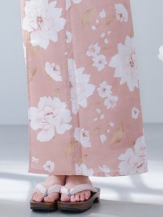 画像17: 【即日発送】【浴衣】くすみピンク地のホワイト牡丹浴衣 【浴衣3点セット 浴衣/帯/下駄】 [YMT] (17)