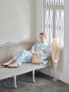 画像10: 【即日発送】【浴衣】ミント地x牡丹浴衣 【浴衣3点セット 浴衣/帯/下駄】 [YMT] (10)