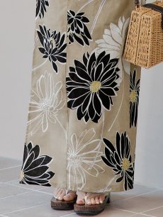 画像21: 【即日発送】レトロモダンマーガレット浴衣 【浴衣3点セット 浴衣/帯/下駄】 [YMT] (21)