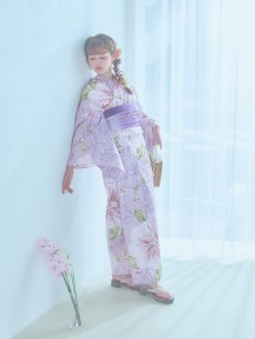 画像15: 【即日発送】ニュアンス朝顔ピンク浴衣 【浴衣3点セット 浴衣/帯/下駄】 [YMT] (15)