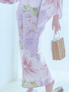 画像19: 【即日発送】ニュアンス朝顔ピンク浴衣 【浴衣3点セット 浴衣/帯/下駄】 [YMT] (19)