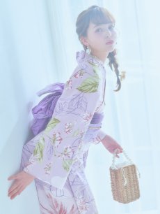 画像8: 【即日発送】ニュアンス朝顔ピンク浴衣 【浴衣3点セット 浴衣/帯/下駄】 [YMT] (8)