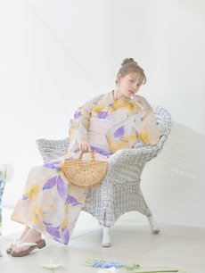 画像15: 【即日発送】鮮やか×大柄フラワー浴衣 【浴衣3点セット 浴衣/帯/下駄】 [YMT] (15)