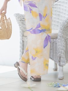 画像23: 【即日発送】鮮やか×大柄フラワー浴衣 【浴衣3点セット 浴衣/帯/下駄】 [YMT] (23)