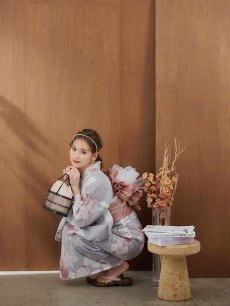 画像11: 【即日発送】シック大人フラワー浴衣 【浴衣3点セット 浴衣/帯/下駄】 [YMT] (11)