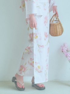 画像22: 【即日発送】水彩ピンクフラワー浴衣 【浴衣3点セット 浴衣/帯/下駄】 [YMT] (22)