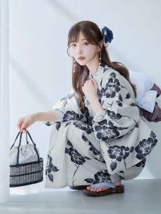 画像12: 【即日発送】古典ロマン牡丹浴衣 【浴衣3点セット 浴衣/帯/下駄】 [YMT] (12)