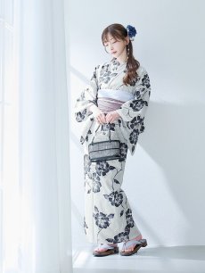 画像5: 【即日発送】古典ロマン牡丹浴衣 【浴衣3点セット 浴衣/帯/下駄】 [YMT] (5)