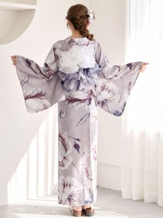 画像17: 【浴衣セール！】【即日発送】ロマンティックピオニー浴衣 【浴衣3点セット 浴衣/帯/下駄】 [FB02] (17)