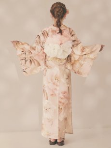 画像13: 【即日発送！】くすみピンクスウィート浴衣 【浴衣3点セット 浴衣/帯/下駄】 [OF04/HC03] (13)