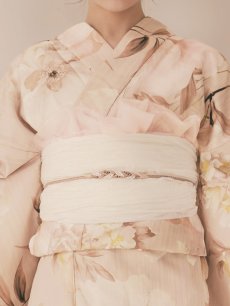 画像14: 【即日発送！】くすみピンクスウィート浴衣 【浴衣3点セット 浴衣/帯/下駄】 [OF04/HC03] (14)