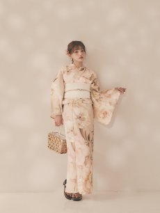 画像8: 【即日発送！】くすみピンクスウィート浴衣 【浴衣3点セット 浴衣/帯/下駄】 [OF04/HC03] (8)