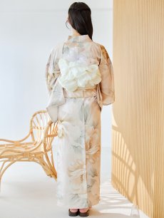 画像16: 【即日発送】クリームイエローピオニー浴衣 【浴衣3点セット 浴衣/帯/下駄】 [YMT] (16)