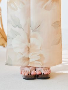 画像18: 【即日発送】クリームイエローピオニー浴衣 【浴衣3点セット 浴衣/帯/下駄】 [YMT] (18)