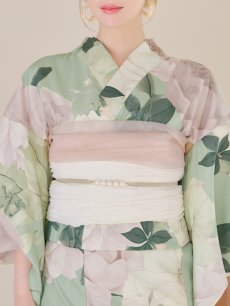 画像18: 【即日発送】アンティークフラワーモダン浴衣 【浴衣3点セット 浴衣/帯/下駄】 [YMT] (18)