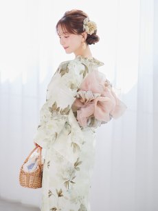 画像11: 【即日発送】秋静牡丹の大人浴衣 【浴衣3点セット 浴衣/帯/下駄】 [YMT] (11)