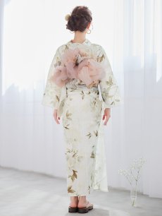 画像14: 【即日発送】秋静牡丹の大人浴衣 【浴衣3点セット 浴衣/帯/下駄】 [YMT] (14)