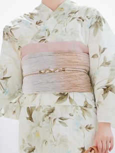 画像15: 【即日発送】秋静牡丹の大人浴衣 【浴衣3点セット 浴衣/帯/下駄】 [YMT] (15)