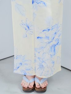 画像40: 【即日発送】グラデーションブルー牡丹和モダン浴衣 【浴衣3点セット 浴衣/帯/下駄】 [YMT] (40)