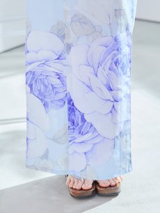画像38: 【即日発送】アンティークブルーローズ浴衣 【浴衣3点セット 浴衣/帯/下駄】 [YMT] (38)