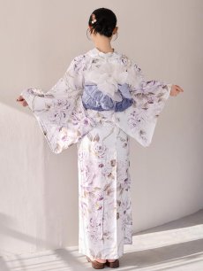 画像15: 【即日発送】藤霞のアンティークローズ浴衣 【浴衣3点セット 浴衣/帯/下駄】  [OF04/HC03] (15)