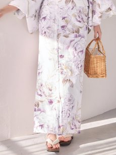 画像17: 【即日発送】藤霞のアンティークローズ浴衣 【浴衣3点セット 浴衣/帯/下駄】  [OF04/HC03] (17)