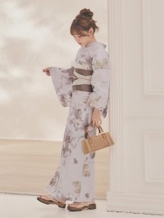 画像9: 送料無料！ブラウンアンティークフラワー浴衣【浴衣３点セット 浴衣/帯/下駄】[OF04]【予約 / 4月上旬発送予定】y (9)