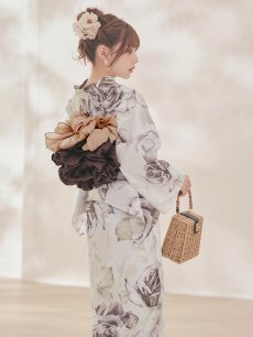 画像10: 送料無料！エクリュアンティークローズ浴衣【浴衣３点セット 浴衣/帯/下駄】[OF04]【予約 / 4月上旬発送予定】y (10)