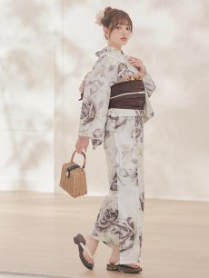 画像11: 送料無料！エクリュアンティークローズ浴衣【浴衣３点セット 浴衣/帯/下駄】[OF04]【予約 / 4月上旬発送予定】y (11)