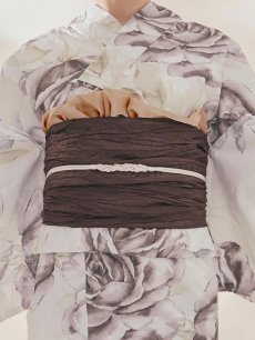 画像17: 送料無料！エクリュアンティークローズ浴衣【浴衣３点セット 浴衣/帯/下駄】[OF04]【予約 / 4月上旬発送予定】y (17)