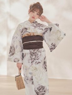 画像9: 送料無料！エクリュアンティークローズ浴衣【浴衣３点セット 浴衣/帯/下駄】[OF04]【予約 / 4月上旬発送予定】y (9)