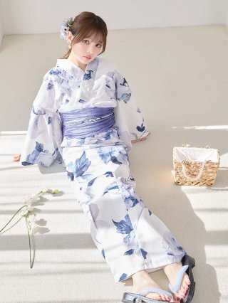 即日発送】送料無料！ネイビーピオニー浴衣【浴衣3点セット 浴衣/帯