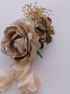 画像7: 【浴衣小物】アンティークフラワーコサージュ【3カラー】 (7)