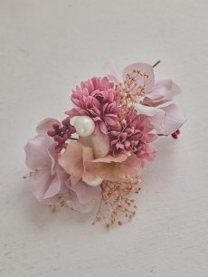 コサージュ パープル