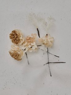 画像4: 【浴衣小物】ドライフラワーコサージュセット【2カラー】 (4)