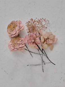 画像9: 【浴衣小物】ドライフラワーコサージュセット【2カラー】 (9)