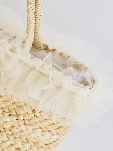 画像7: フリルチュールカゴバッグ【2カラー】[OF01] (7)