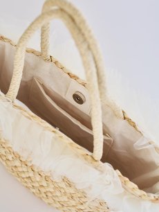 画像8: フリルチュールカゴバッグ【2カラー】[OF01] (8)