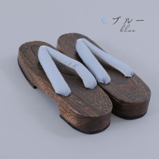 画像5: 【即日発送】【浴衣小物】くすみカラーの無地下駄 単品 [HC02] (5)