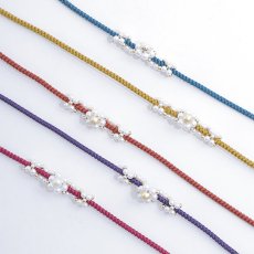 画像7: 【即日発送】【浴衣小物】フラワーパールモチーフ飾り紐 / 帯飾り [HC02] (7)