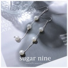 画像1: 【アクセサリー：ピアス】パールラインピアス[FB01] (1)