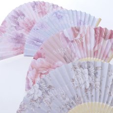 画像10: 【即日発送】【浴衣小物/扇子】フラワー柄扇子【4カラー】[YMT] (10)