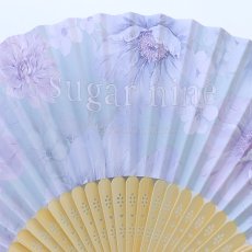 画像7: 【即日発送】【浴衣小物/扇子】フラワー柄扇子【4カラー】[YMT] (7)