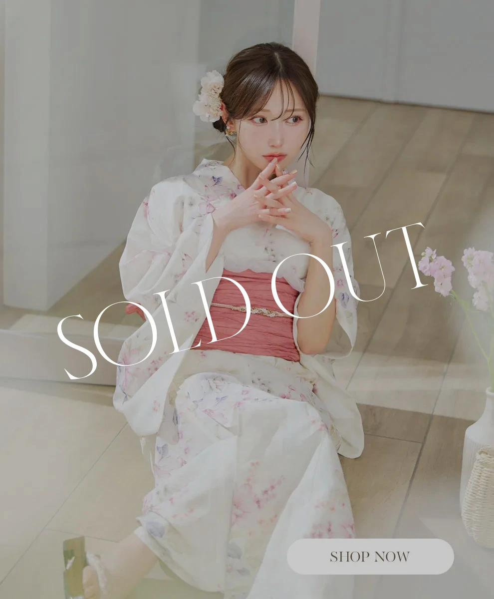 牡丹百合花柄浴衣1