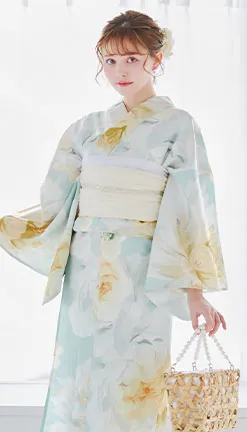 三上悠亜イエローミント浴衣